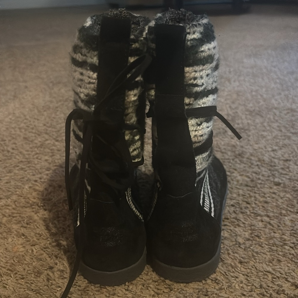 Toms Nepal Multi Knit Suede Winter Boots size 8 - Picture 7 of 9
